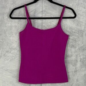 Vtg y2k 90s Express Magenta Pink Cami Tank Top Sz S indie mall preppy stretch